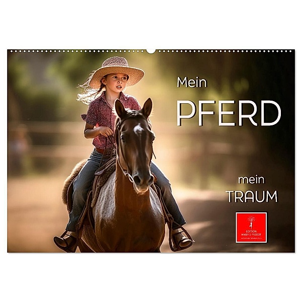 Mein Pferd - mein Traum (Wandkalender 2025 DIN A2 quer), CALVENDO Monatskalender, Calvendo, Peter Roder