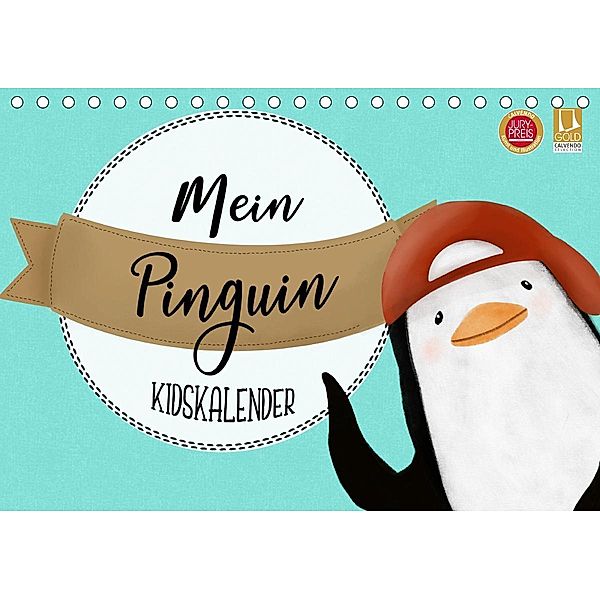 Mein Pinguin Kidskalender (Tischkalender 2021 DIN A5 quer), Stephanie Langowski