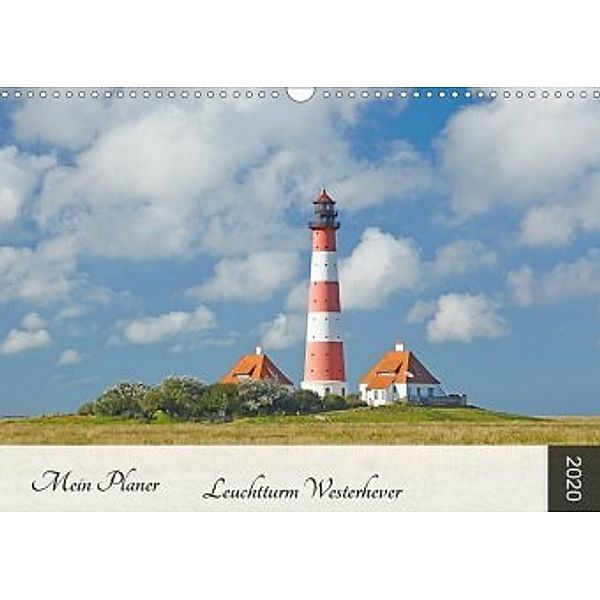 Mein Planer Leuchtturm Westerhever (Wandkalender 2020 DIN A3 quer), Olaf Schulz