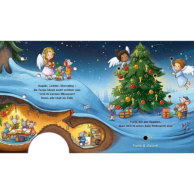 Mein Puste-Licht-Buch: Es wird Weihnachten, kleine Maus | Weltbild.at