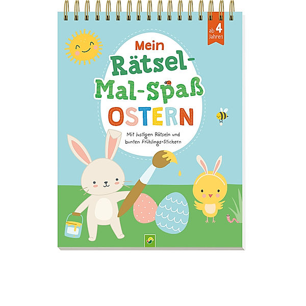 Mein Rätsel-Mal-Spaß Ostern | Für Kinder ab 4 Jahren, Schwager & Steinlein Verlag