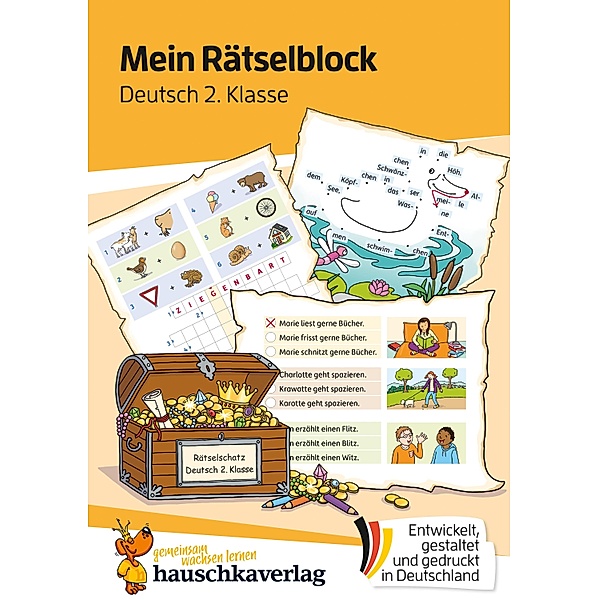 Mein Rätselblock Deutsch 2. Klasse / Das Rätselbuch für die Grundschule Bd.682, Melanie Rhauderwiek