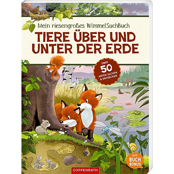 Mein riesengroßes WimmelSuchBuch: Tiere über und unter der Erde