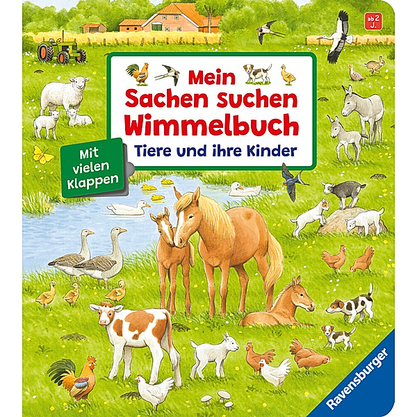 Mein Sachen suchen Wimmelbuch: Tiere und ihre Kinder, Susanne Gernhäuser