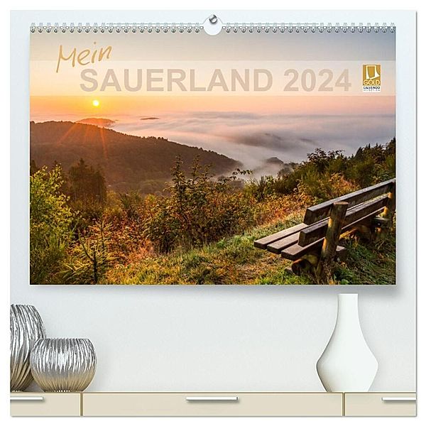 Mein Sauerland (hochwertiger Premium Wandkalender 2024 DIN A2 quer), Kunstdruck in Hochglanz, Heidi Bücker