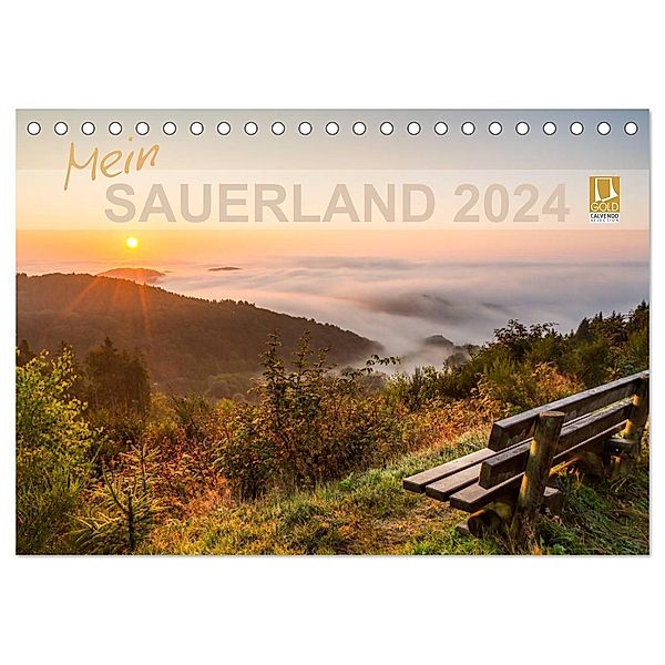 Mein Sauerland (Tischkalender 2024 DIN A5 quer), CALVENDO Monatskalender, Heidi Bücker
