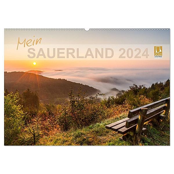 Mein Sauerland (Wandkalender 2024 DIN A2 quer), CALVENDO Monatskalender, Heidi Bücker