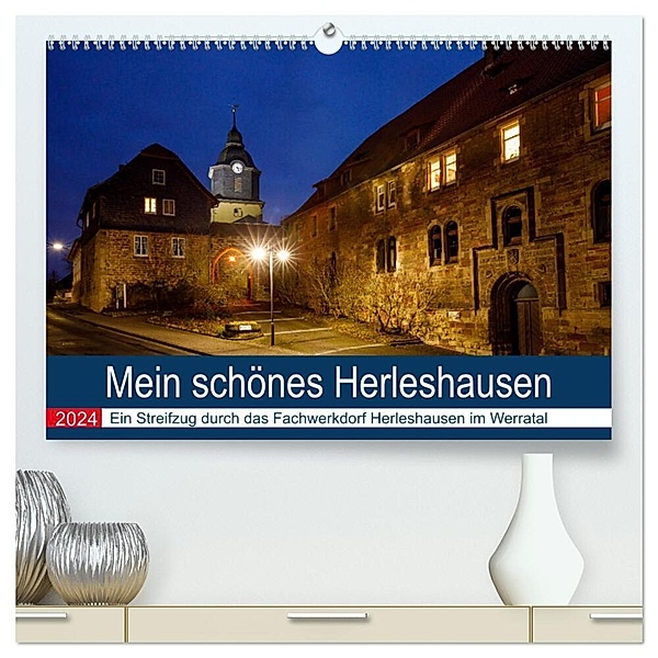 Mein schönes Herleshausen (hochwertiger Premium Wandkalender 2024 DIN A2 quer), Kunstdruck in Hochglanz, Roland Brack