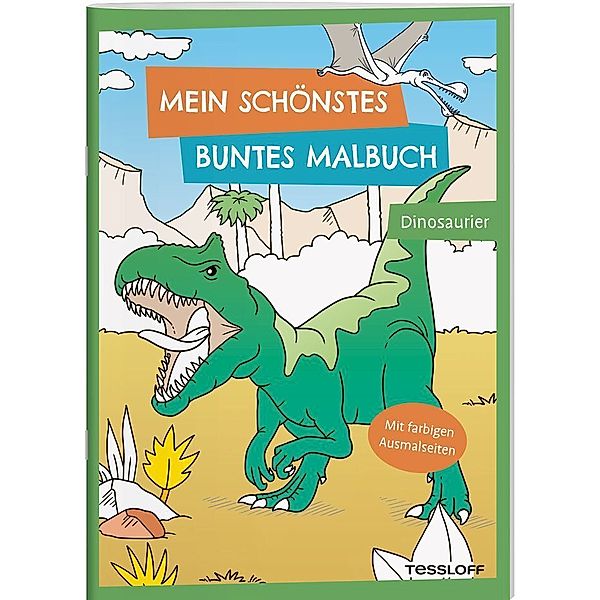 Mein schönstes buntes Malbuch. Dinosaurier