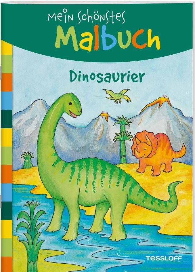Dinosaurier und viele andere #937 Colouring Book-Malbuch für Kinder 