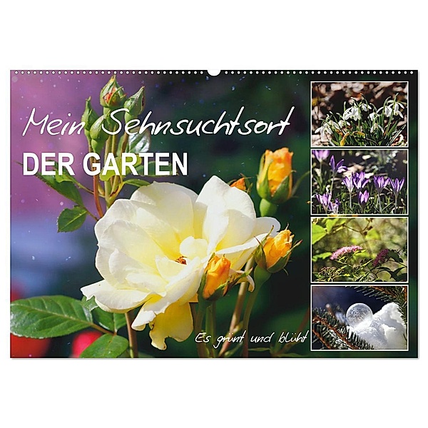 Mein Sehnsuchtsort, der Garten (Wandkalender 2025 DIN A2 quer), CALVENDO Monatskalender, Calvendo, Sabine Löwer
