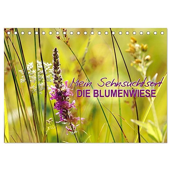 Mein Sehnsuchtsort, die Blumenwiese (Tischkalender 2024 DIN A5 quer), CALVENDO Monatskalender, Sabine Löwer