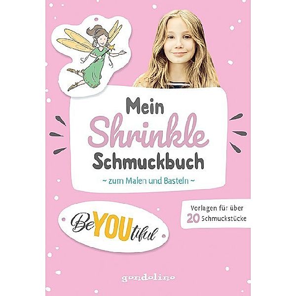 Mein Shrinkle Schmuckbuch zum Malen und Basteln (rosa)