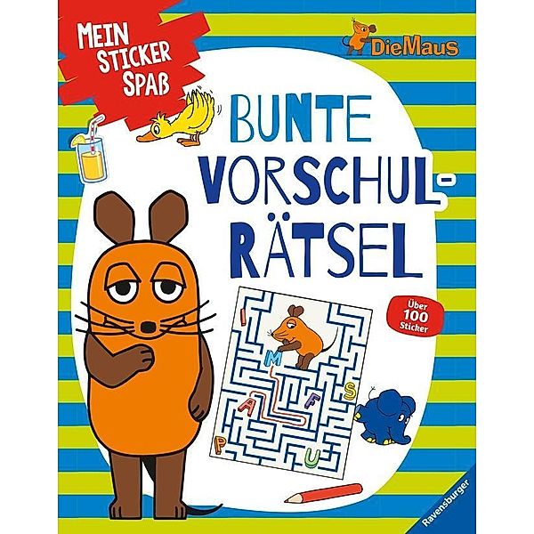 Mein Sticker Spass Die Maus: Bunte Vorschulrätsel; .