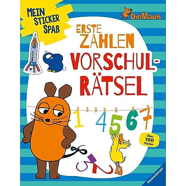 Mein Sticker Spass Die Maus: Erste Zahlen Vorschulrätsel