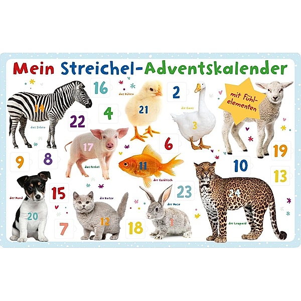ars edition Mein Streichel-Adventskalender