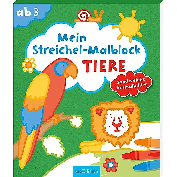 Mein Streichel-Malblock Tiere