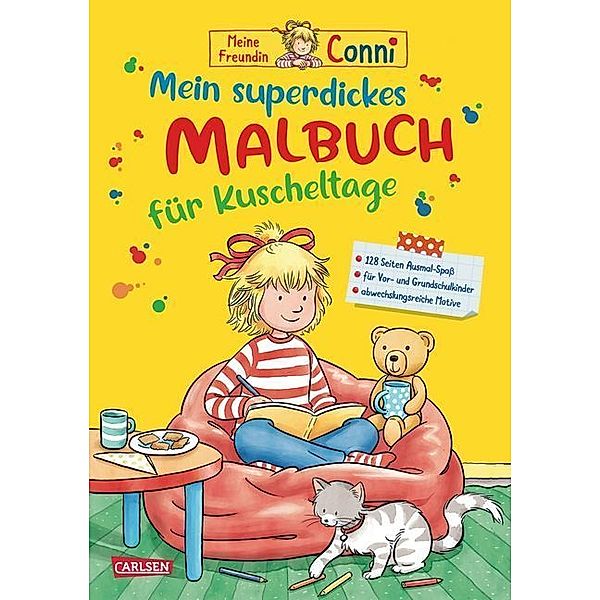 Mein superdickes Malbuch für Kuscheltage / Conni Gelbe Reihe Bd.52, Hanna Sörensen