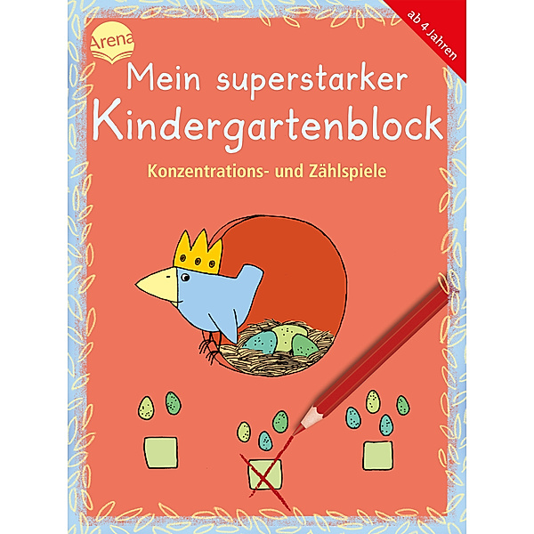 Mein superstarker Kindergartenblock. Konzentrations- und Zählspiele, Edith Thabet, Lena Roth, Katja Schmiedeskamp