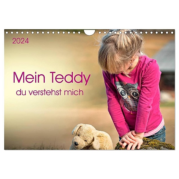 Mein Teddy - du verstehst mich (Wandkalender 2024 DIN A4 quer), CALVENDO Monatskalender, Peter Roder