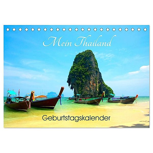 Mein Thailand - Geburtstagskalender (Tischkalender 2025 DIN A5 quer), CALVENDO Monatskalender, Calvendo, Ralf Wittstock