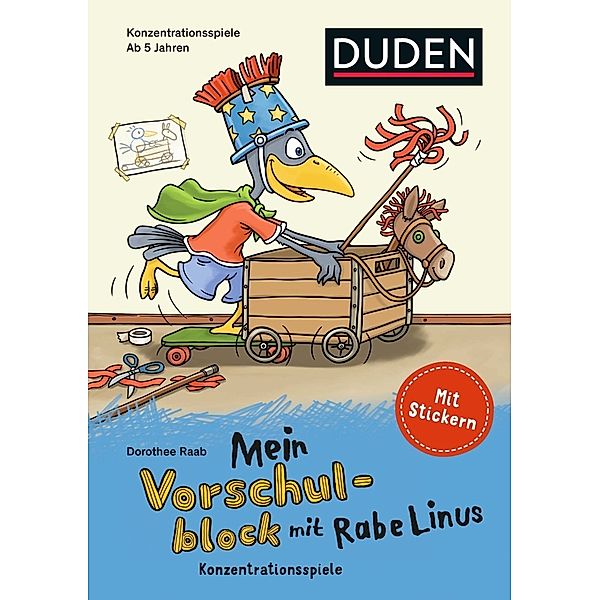 Mein Vorschulblock mit Rabe Linus -Konzentrationsspiele, Dorothee Raab