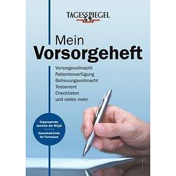Mein Vorsorgeheft, Verlag Der Tagesspiegel GmbH