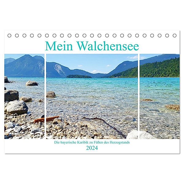 Mein Walchensee - Die bayerische Karibik zu Füßen des Herzogstands (Tischkalender 2024 DIN A5 quer), CALVENDO Monatskalender, Michaela Schimmack