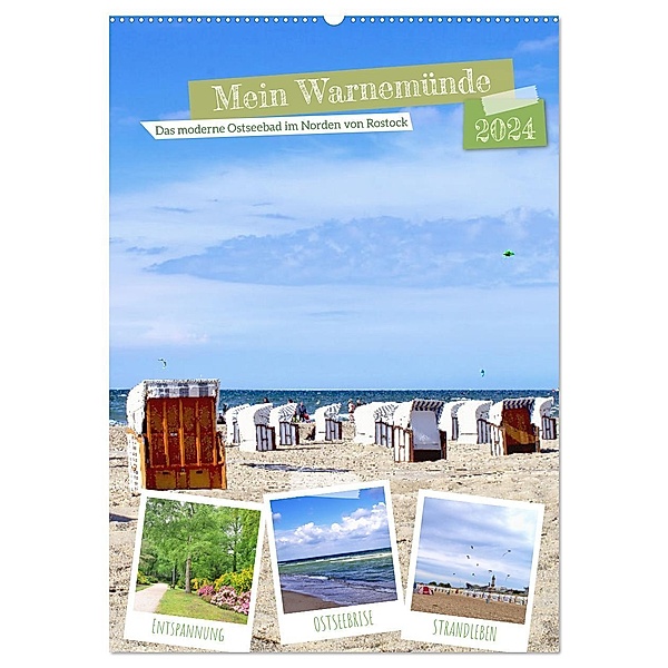 Mein Warnemünde - Das moderne Ostseebad im Norden von Rostock (Wandkalender 2024 DIN A2 hoch), CALVENDO Monatskalender, Michaela Schimmack