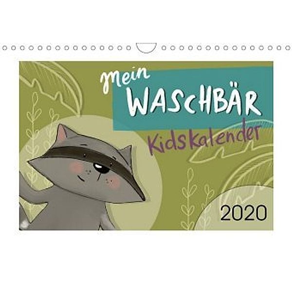 Mein Waschbär Kidskalender (Wandkalender 2020 DIN A4 quer), Stephanie Langowski