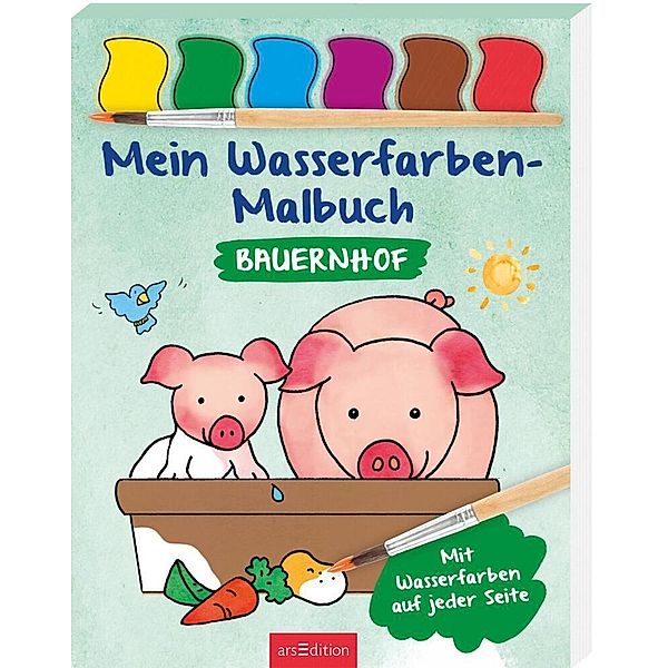 Mein Wasserfarben-Malbuch Bauernhof