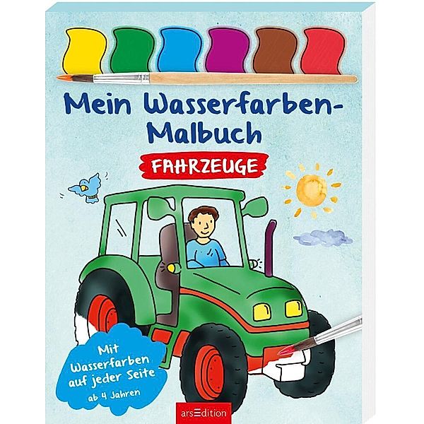 Mein Wasserfarben-Malbuch - Fahrzeuge