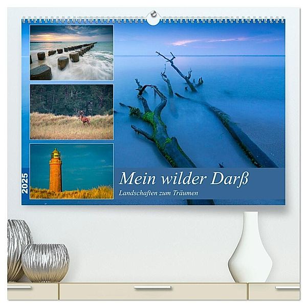 Mein wilder Darss - Landschaften zum Träumen (hochwertiger Premium Wandkalender 2025 DIN A2 quer), Kunstdruck in Hochglanz, Calvendo, Martin Wasilewski