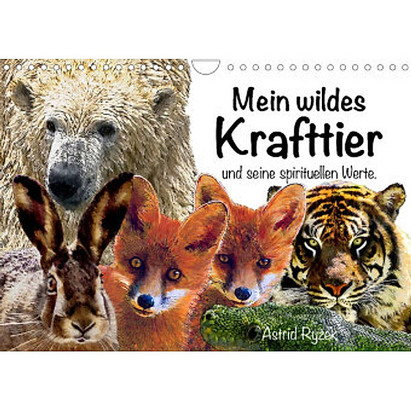 Mein wildes Krafttier und seine spirituellen Werte. (Wandkalender 2022 DIN A4 quer), Astrid Ryzek