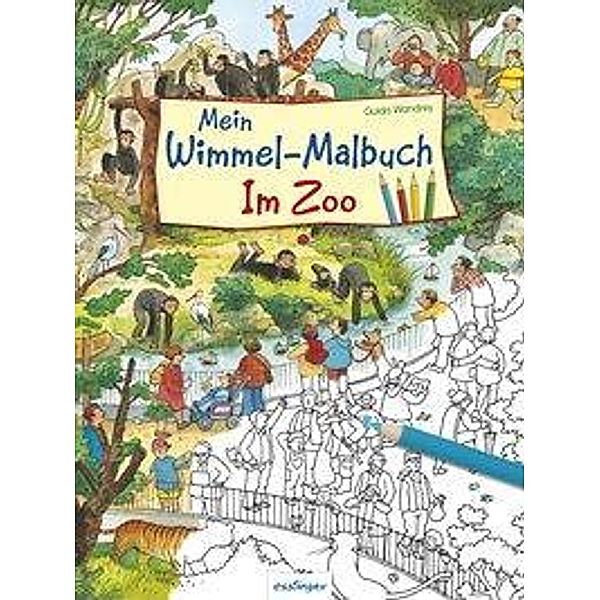 Mein Wimmel-Malbuch - Im Zoo