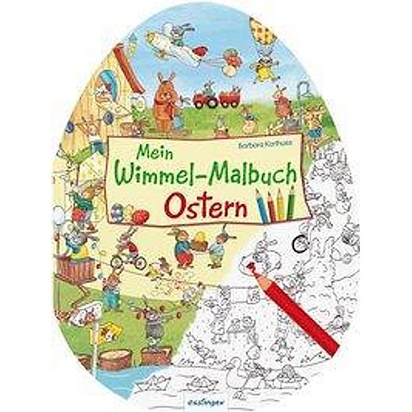 Mein Wimmel-Malbuch - Ostern