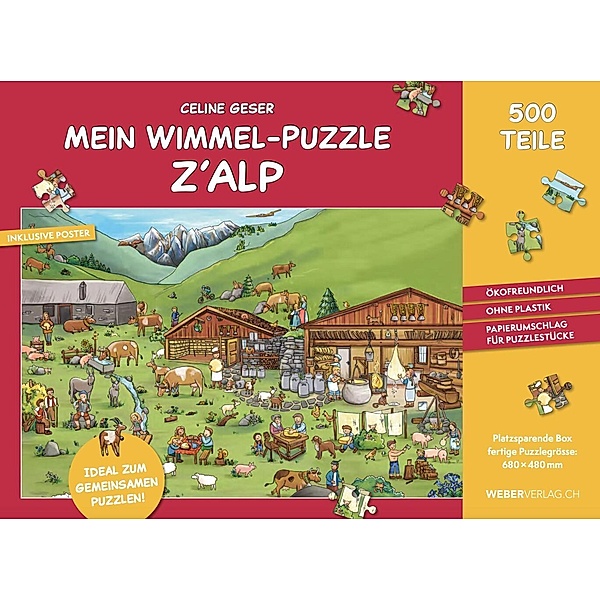 Weber Verlag Thun Mein Wimmel-Puzzle z'Alp, Celine Geser