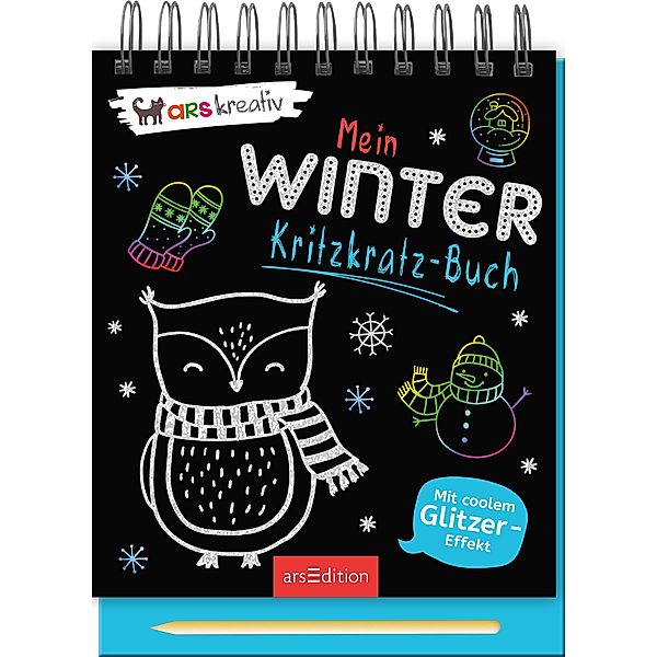 Mein Winter-Kritzkratz-Buch, m. Holzstift