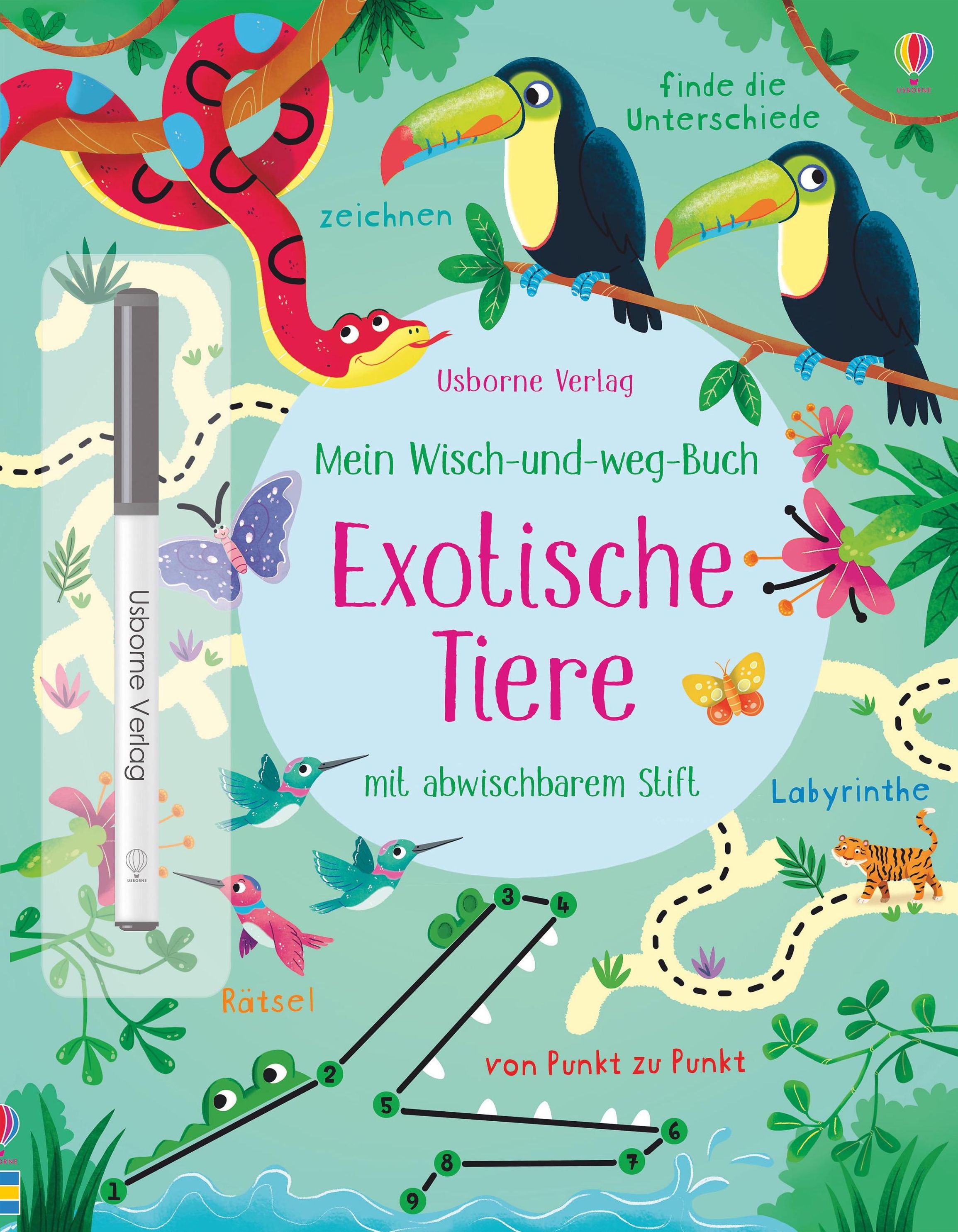 Mein Wisch Und Weg Buch Exotische Tiere Buch Versandkostenfrei