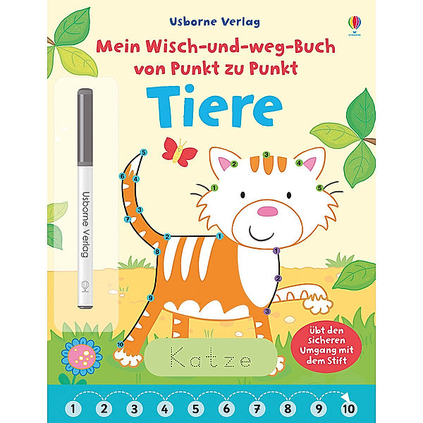 Mein Wisch-und-weg-Buch von Punkt zu Punkt: Tiere, Jessica Greenwell