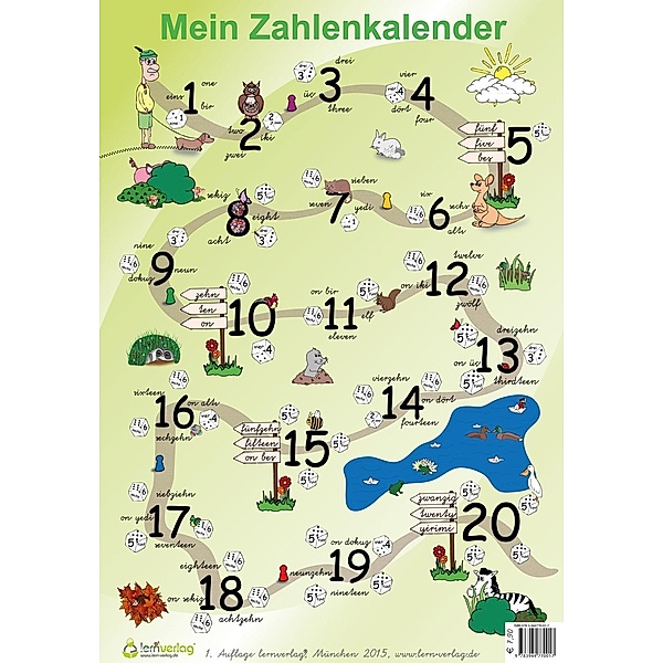 Mein Zahlenkalender - mehrsprachig