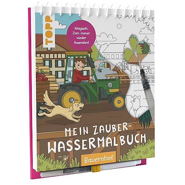Mein Zauber-Wassermalbuch Bauernhof, Janina Heese