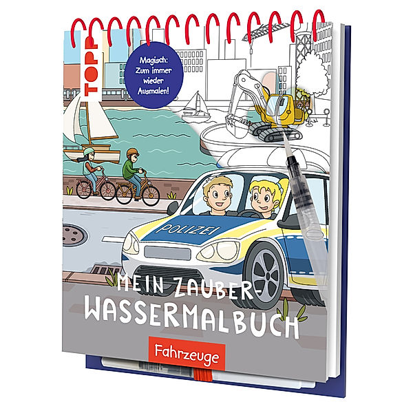 Mein Zauber-Wassermalbuch Fahrzeuge, Janina Heese