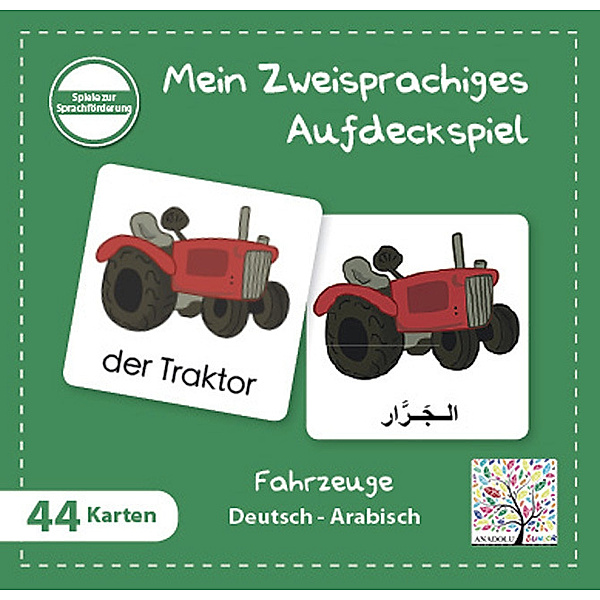 Schulbuchverlag Anadolu Mein Zweisprachiges Aufdeckspiel, Fahrzeuge, Arabisch (Kinderspiel)