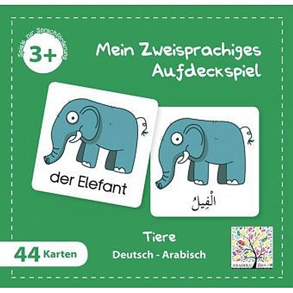 Schulbuchverlag Anadolu Mein Zweisprachiges Aufdeckspiel, Tiere, Arabisch (Kinderspiel)