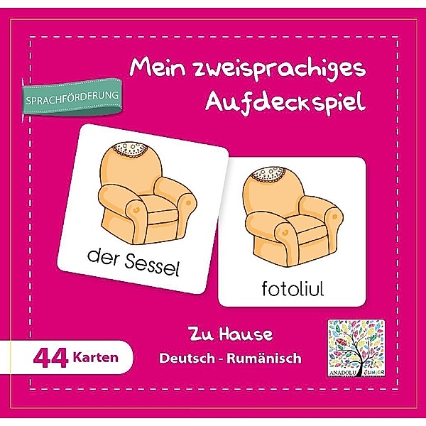 Schulbuchverlag Anadolu Mein zweisprachiges Aufdeckspiel Zu Hause Deutsch-Rumänisch (Kinderspiel)