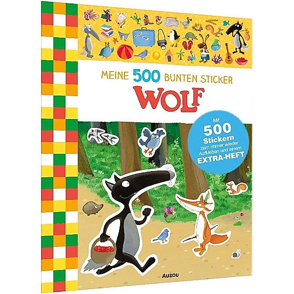 Meine 500 bunten Sticker: Wolf, Oriane Lallemand