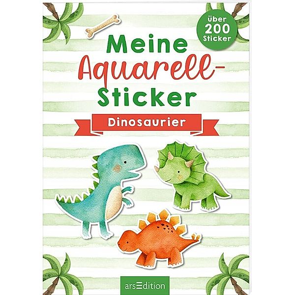 Meine Aquarell-Sticker - Dinosaurier