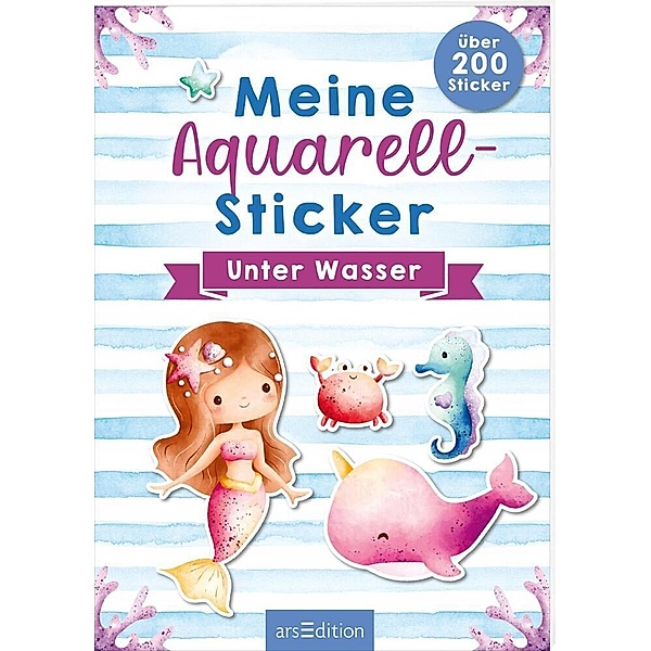 Meine Aquarell-Sticker -  Unter Wasser