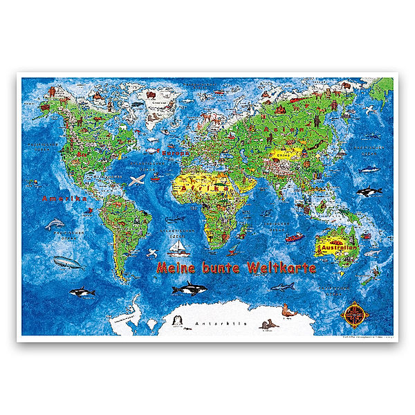 Meine bunte Weltkarte, 11 Teile